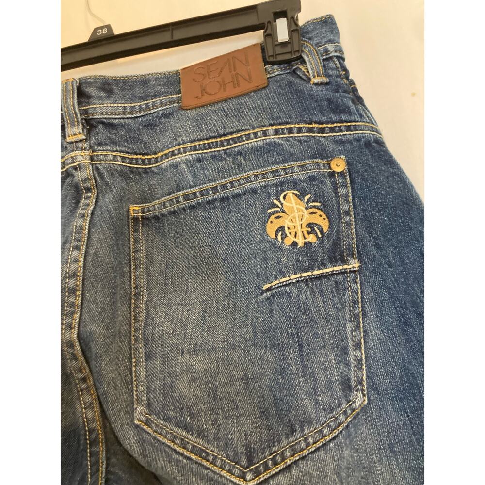 Sean John‎ Mens Jean Shorts Blue Size 34 - Picture 4 of 9